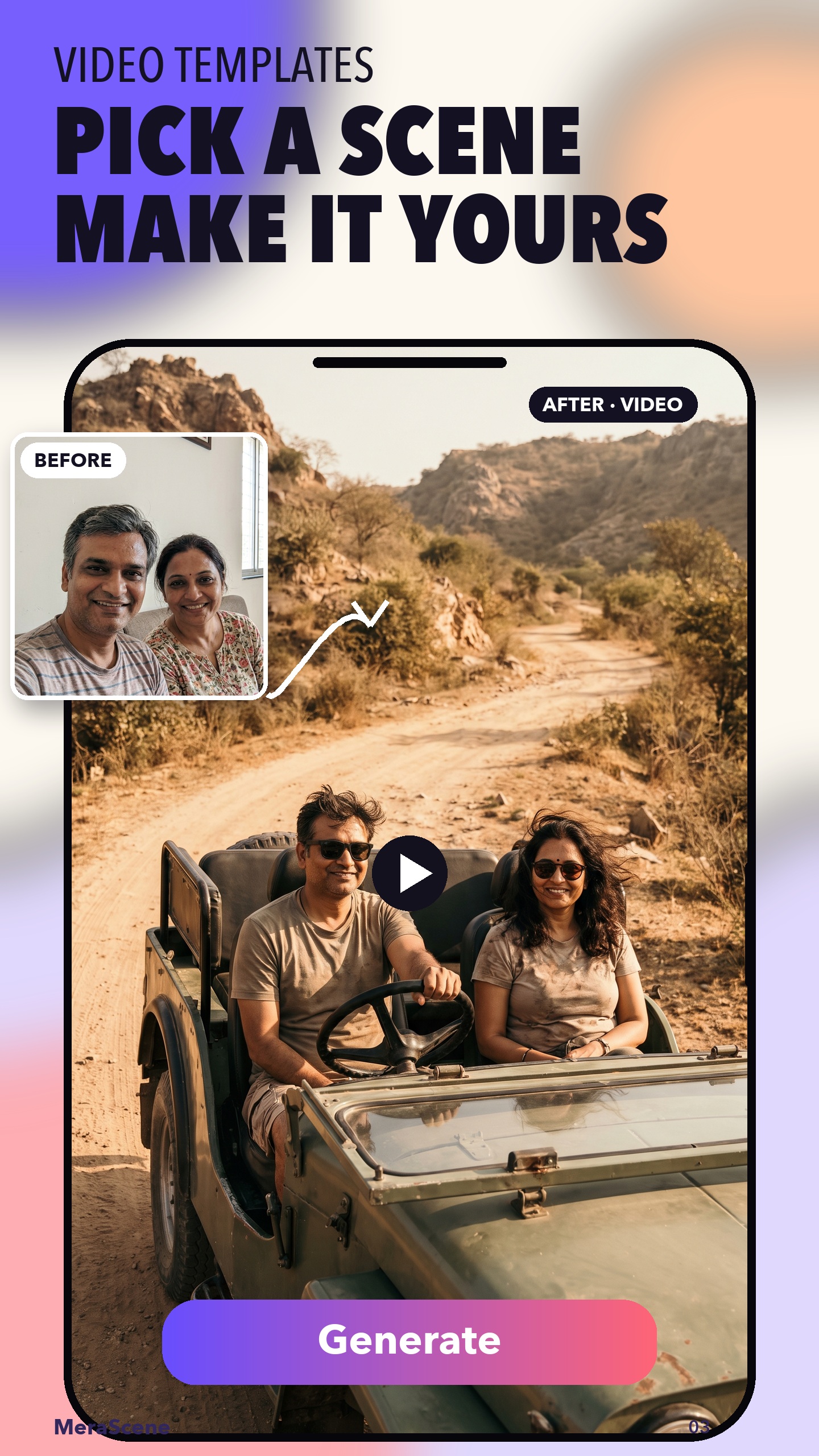 Video templates screenshot